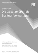 Die Gesetze über die Berliner Verwaltung - Sören Kirchner