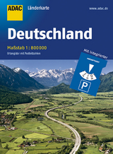 ADAC Länderkarte Deutschland 1:800 000 mit Parkscheibe - 