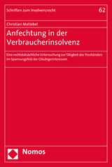 Anfechtung in der Verbraucherinsolvenz - Christian Matiebel