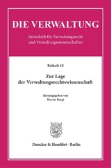 Zur Lage der Verwaltungsrechtswissenschaft. - 