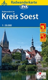 Radwanderkarte BVA Radwandern im Kreis Soest 1:50.000, reiß- und wetterfest, GPS-Tracks Download - 