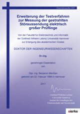 Erweiterung der Testverfahren zur Messung der gestrahlten Störaussendung elektrisch großer Prüflinge - Benjamin Menßen