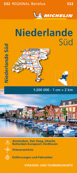 Michelin Niederlande SÃ¼d. StraÃen- und Tourismuskarte 1:200.000 - 