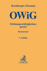 Ordnungswidrigkeitengesetz - Bohnert, Joachim; Krenberger, Benjamin; Krumm, Carsten