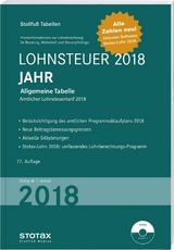 Tabelle, Lohnsteuer 2018 Jahr - 