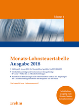 Monats-Lohnsteuertabelle 2018 - 