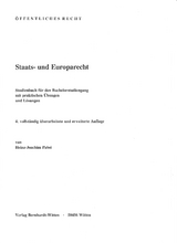 Staats- und Europarecht - Heinz-Joachim Pabst