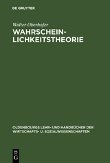 Wahrscheinlichkeitstheorie - Walter Oberhofer