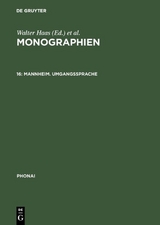 Monographien / Mannheim. Umgangssprache - 