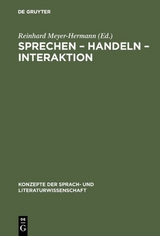 Sprechen – Handeln – Interaktion - 