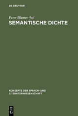 Semantische Dichte - Peter Blumenthal