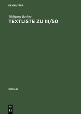 Textliste zu III/50 - Wolfgang Bethge
