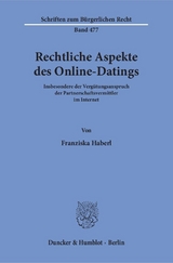 Rechtliche Aspekte des Online-Datings. - Franziska Haberl