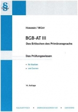 BGB AT III - Hemmer, Karl-Edmund; Wüst, Achim; Tyroller, Michael