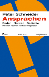 Ansprachen - Peter Schneider