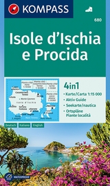 KOMPASS Wanderkarte 680 Isole d' Ischia e Procida 1:15.000 - 