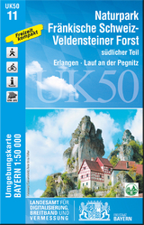 UK50-11 Naturpark Fränkische Schweiz-Veldensteiner Forst, südl.Teil - Breitband und Vermessung Landesamt für Digitalisierung  Bayern