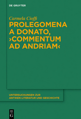 Prolegomena a Donato, "Commentum ad Andriam" - Carmela Cioffi
