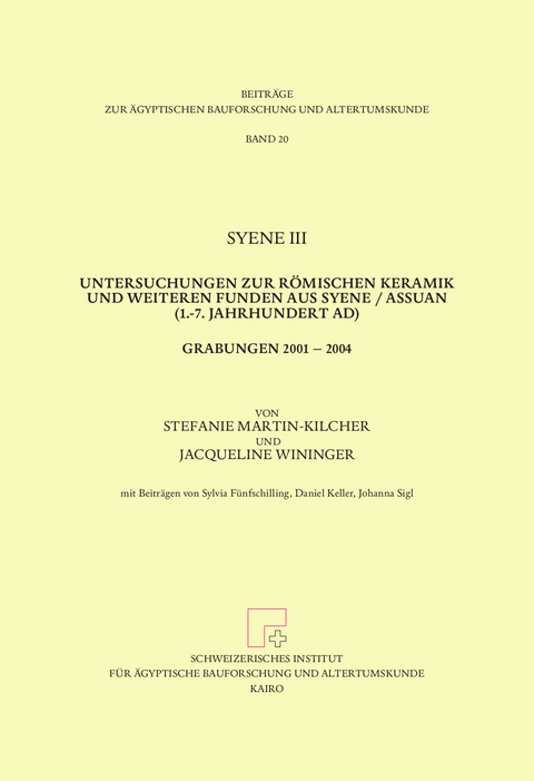 Syene III - Stefanie Martin-Kilcher, Jacqueline Wininger