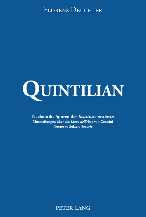 Quintilian - Florens Deuchler
