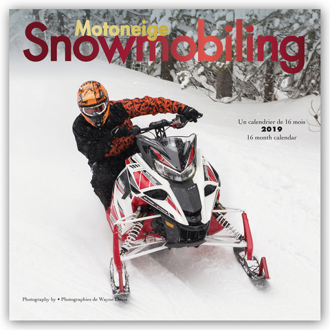 Snowmobiling - Schneemobile 2019 - 16-Monatskalender