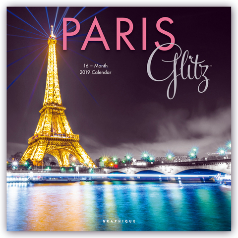PARIS GLITZ 2019 SQUARE WALL CALENDAR -  Graphique