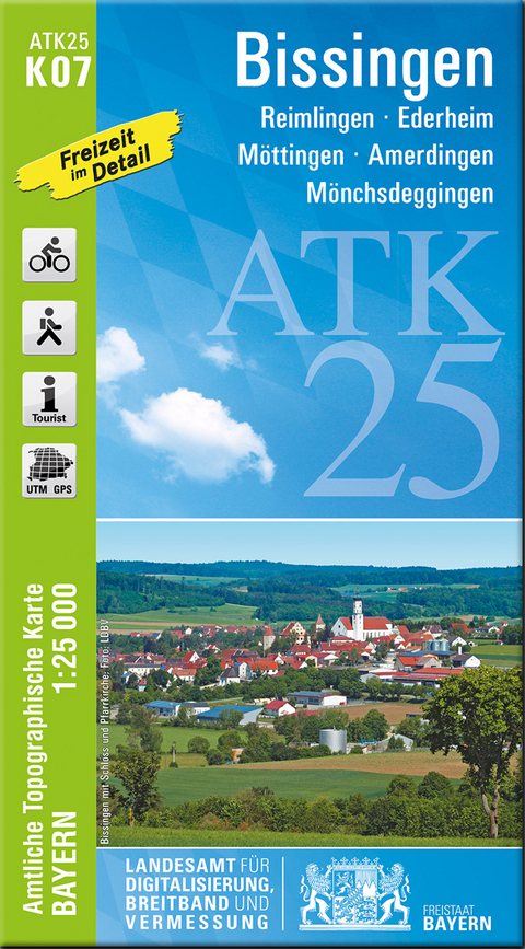 ATK25-K07 Bissingen (Amtliche Topographische Karte 1:25000)