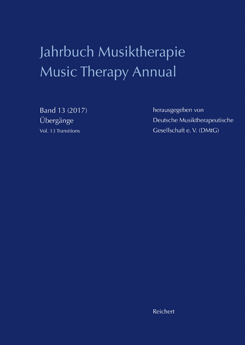 Jahrbuch Musiktherapie / Music Therapy Annual