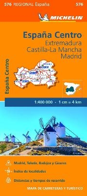 Extremadura, Castilla La Mancha, Madrid - Michelin Regional Map 576 -  Michelin