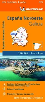 Galicia - Michelin Regional Map 571