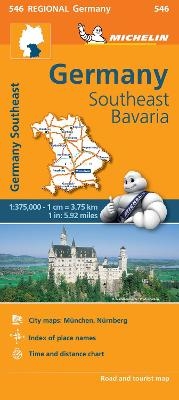 Germany Southeast, Bavaria - Michelin Regional Map 546 -  Michelin