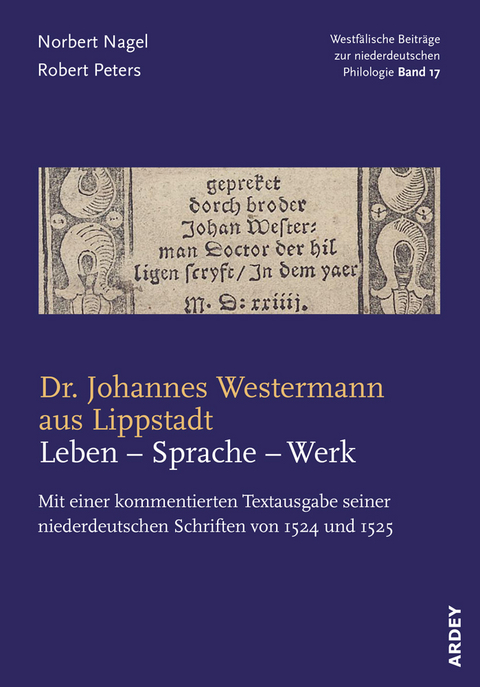 Dr. Johannes Westermann aus Lippstadt: Leben – Sprache – Werk - 