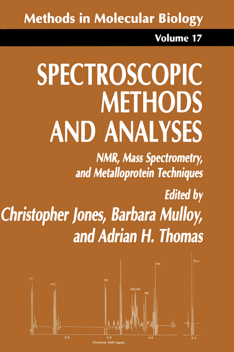 Spectroscopic Methods and Analyses - Christopher Jones, Barbara Mulloy, Adrian H. Thomas