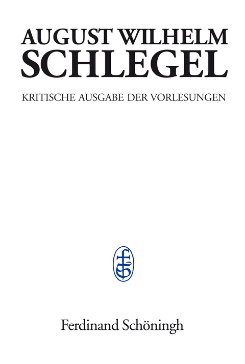 Vorlesungen über dramatische Kunst und Literatur (1809–1811) - August Wilhelm Schlegel