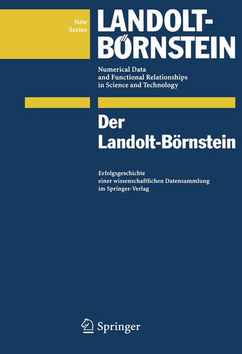 Der Landolt-Börnstein - Otfried Madelung, Rainer Poerschke