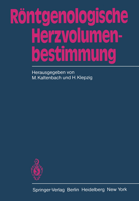 Röntgenologische Herzvolumenbestimmung - 