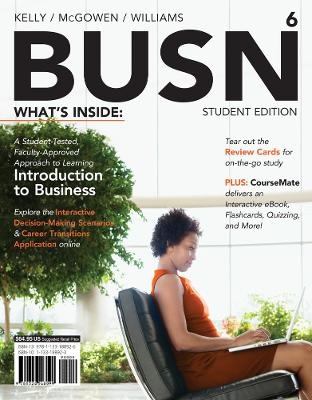 BUSN 6 (with CourseMate Printed Access Card) - Chuck Williams, Marcella Kelly, Jim McGowen