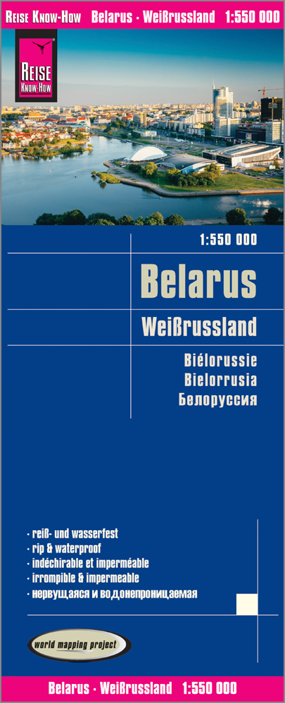 Reise Know-How Landkarte Weißrussland / Belarus (1:550.000) - Reise Know-How Verlag Peter Rump