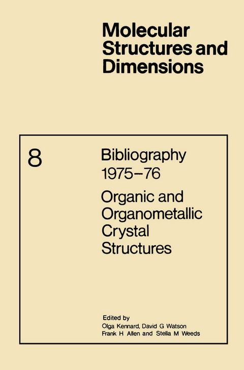 Bibliography 1975–76 Organic and Organometallic Crystal Structures - 