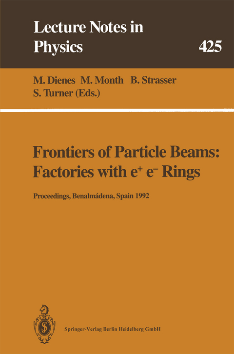 Frontiers of Particle Beams: Factories with e+ e- Rings - 