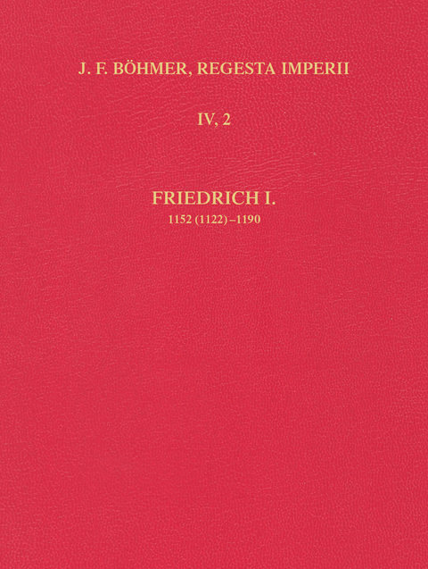 Regesta Imperii - IV. Lothar III. und ältere Staufer 1125-1197