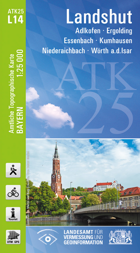 ATK25-L14 Landshut (Amtliche Topographische Karte 1:25000) - Breitband und Vermessung Landesamt für Digitalisierung  Bayern