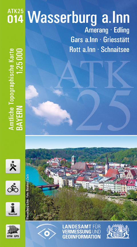 ATK25-O14 Wasserburg a.Inn (Amtliche Topographische Karte 1:25000) - Breitband und Vermessung Landesamt für Digitalisierung  Bayern