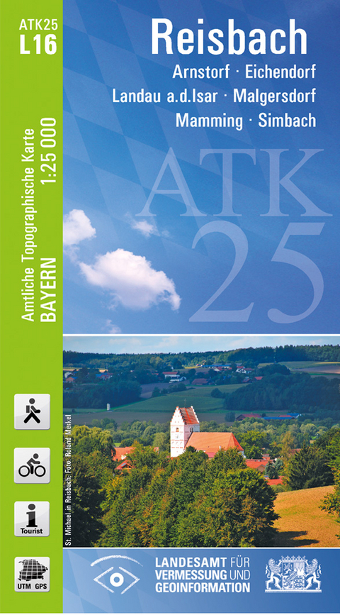 ATK25-L16 Reisbach (Amtliche Topographische Karte 1:25000) - Breitband und Vermessung Landesamt für Digitalisierung  Bayern