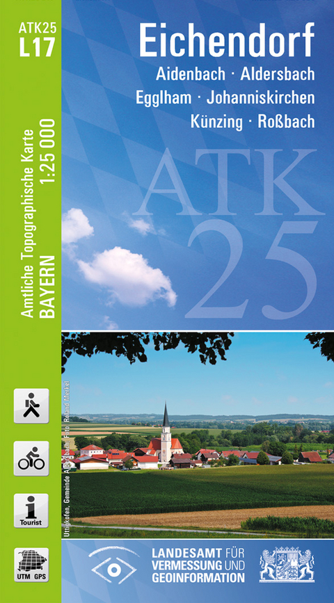 ATK25-L17 Eichendorf (Amtliche Topographische Karte 1:25000) - Breitband und Vermessung Landesamt für Digitalisierung  Bayern