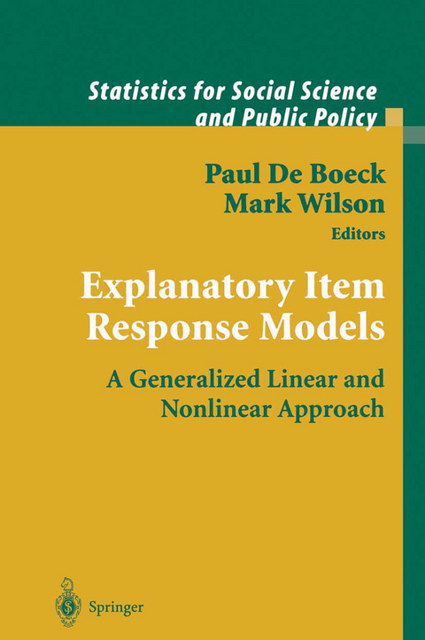 Explanatory Item Response Models - 