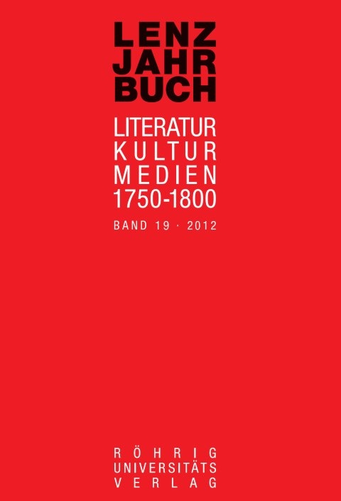 Lenz-Jahrbuch 19 (2012) - 