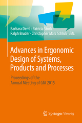 Advances in Ergonomic Design  of Systems, Products and Processes - 