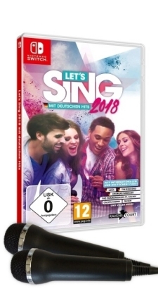 Let's Sing 2018 mit Deutschen Hits + 2 Mics, 1 Nintendo Switch-Spiel