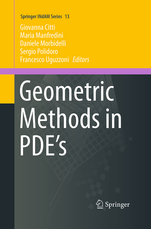Geometric Methods in PDE’s - 
